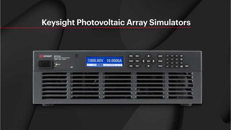 Keysight Photovoltaic Array Simulators